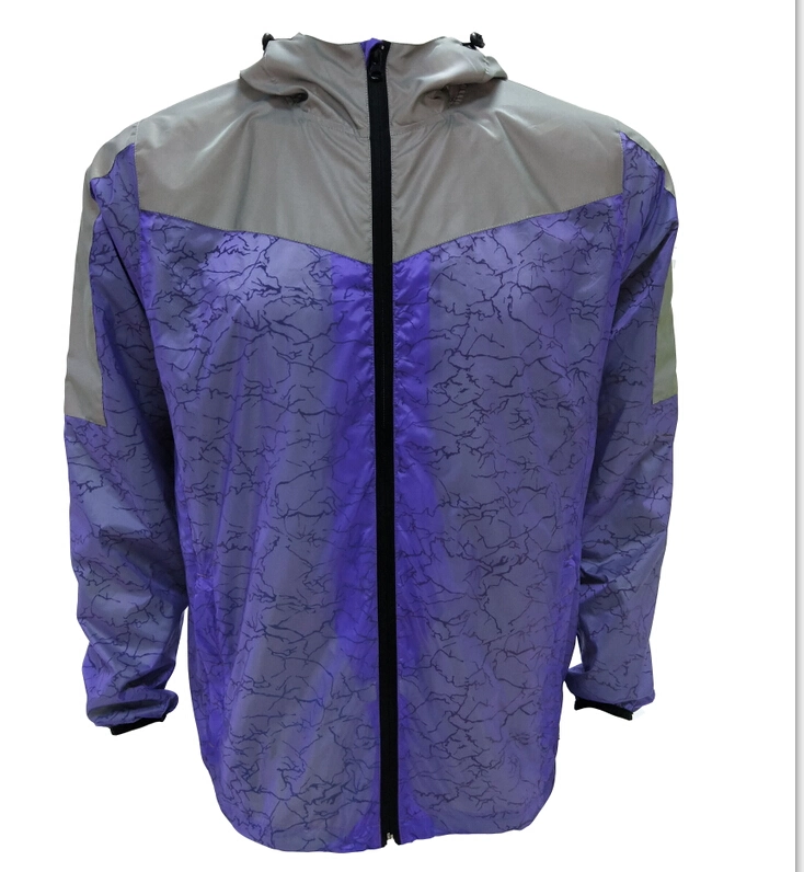 Cycling Sportswear 100% Polyester Safety Running Windbreak Jacket.